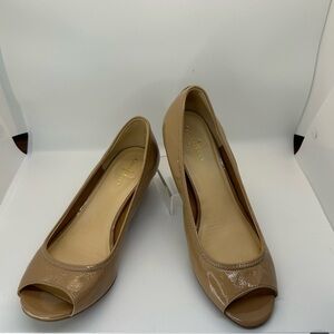 Cole Haan Size 7 Nike Air Nude Patent Wedges